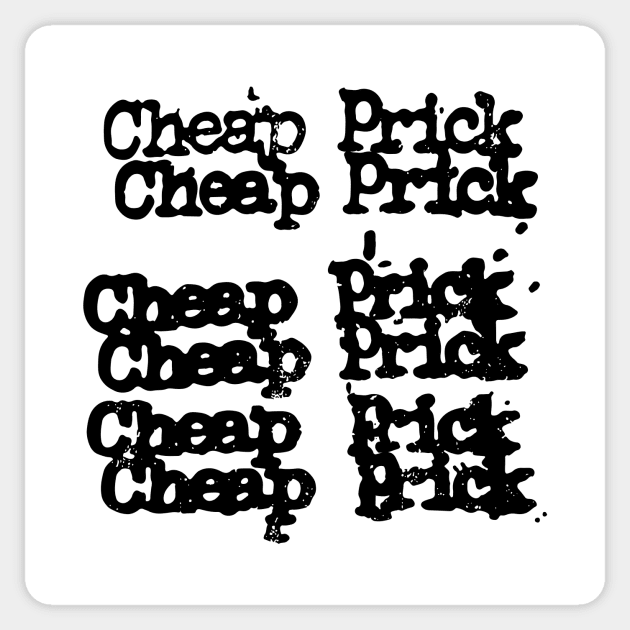 Cheap Prick black Sticker by sleepwalk